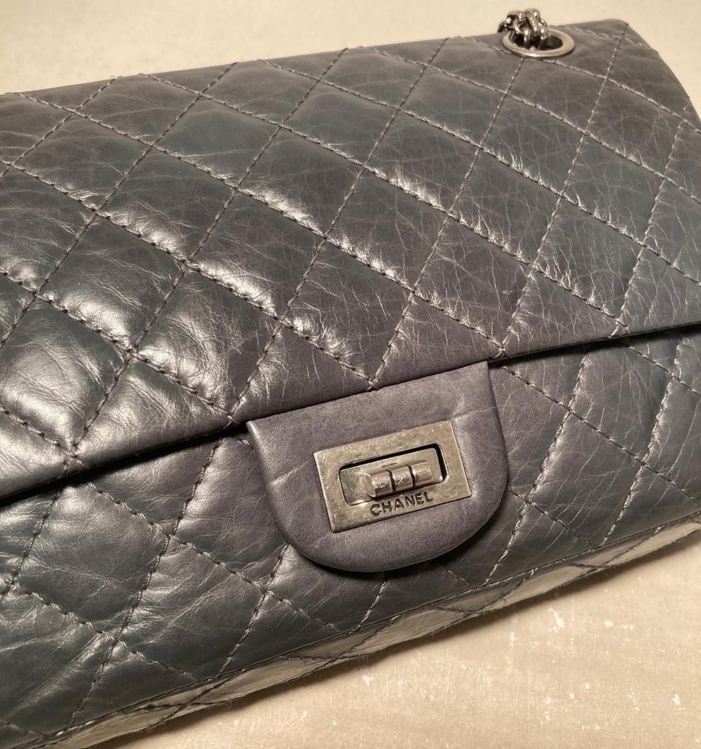 RESERVED Chanel Gray Aged Calfskin 50th Anniversary 2.55 Reissue 225 5