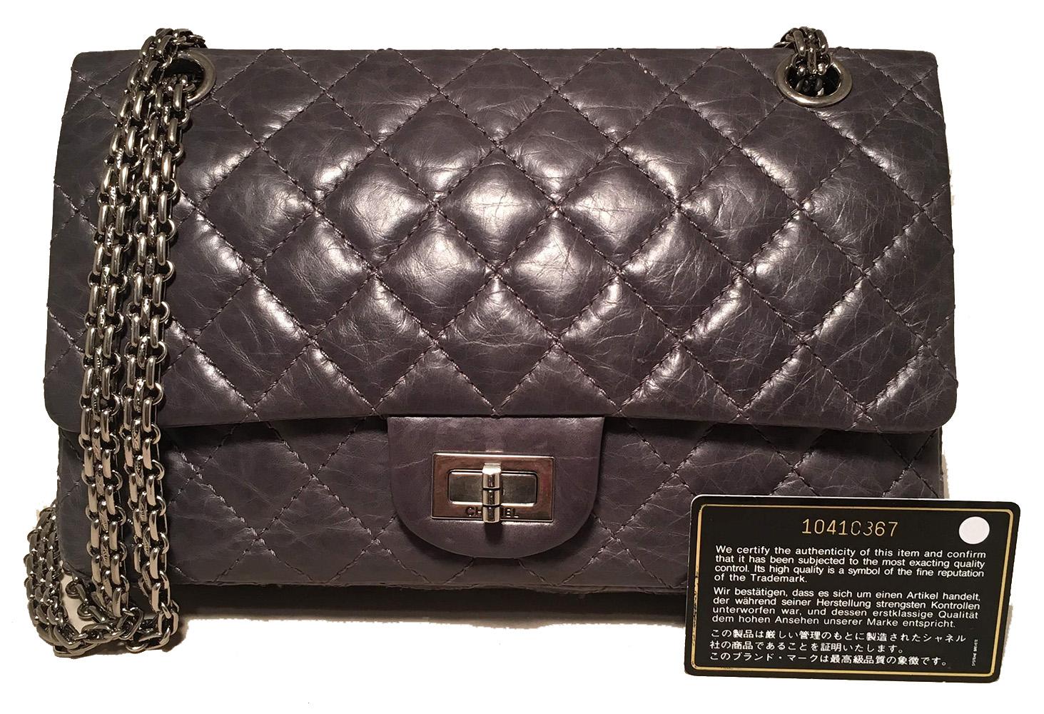 RESERVED Chanel Gray Aged Calfskin 50th Anniversary 2.55 Reissue 225 6