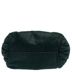 Chanel Dark Green Leather Midnight Stones Clutch