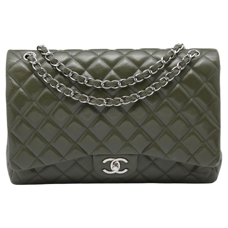 green quilted chanel bag vintage