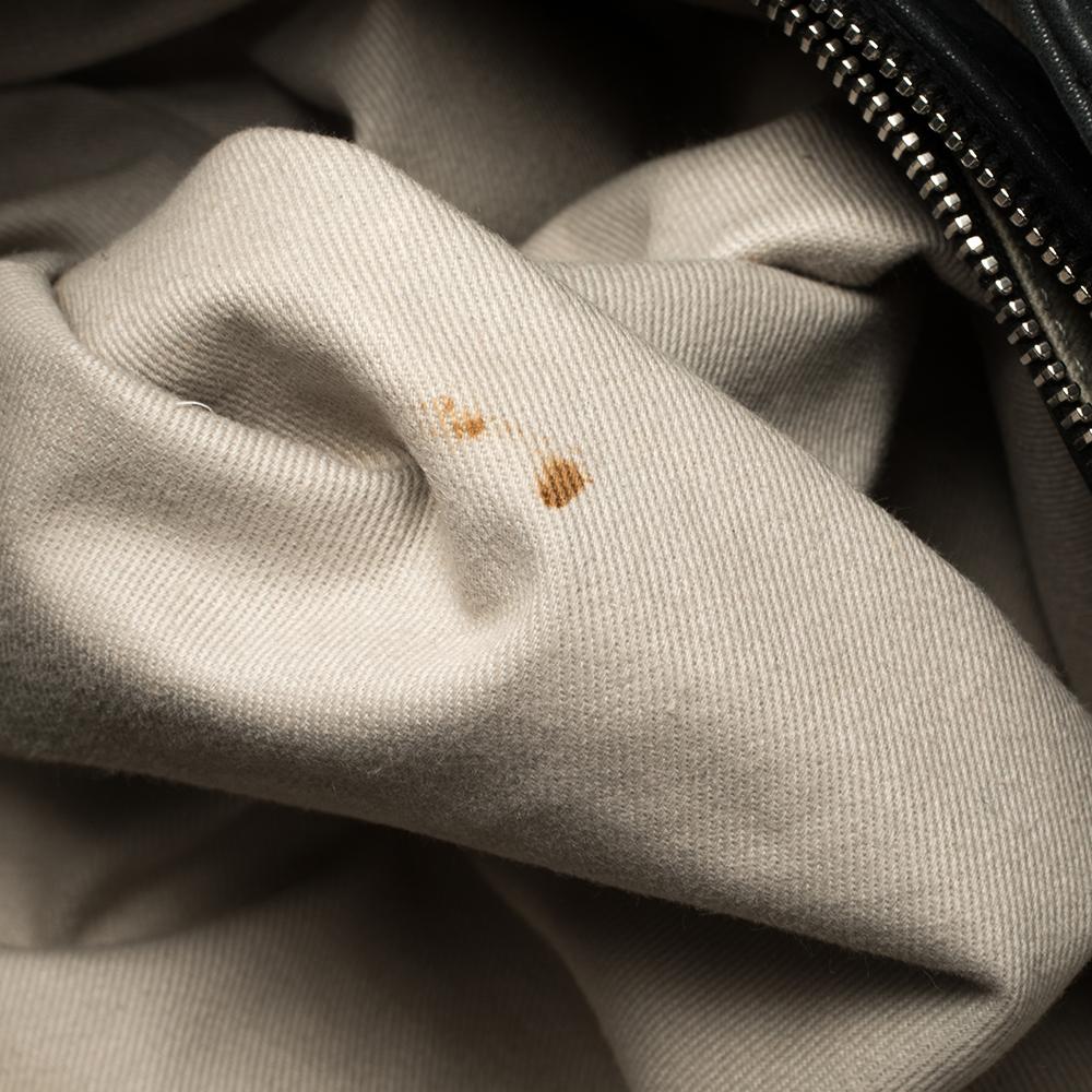 Chanel Dunkelgrün Gestepptes Schillerndes Leder Großes Meer Hit Tote 6