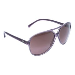 Chanel Dark Grey Gradient 5206 Aviator Sunglasses