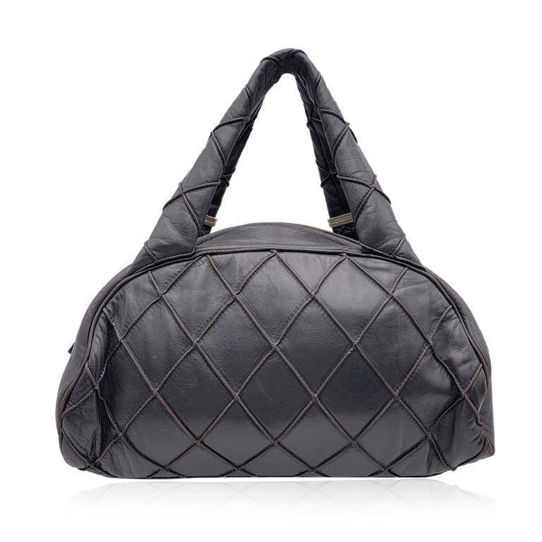 Chanel Denim Bowling Bag - 3 For Sale on 1stDibs  bowler bag pattern, chanel  bag, chanel classic flap bag