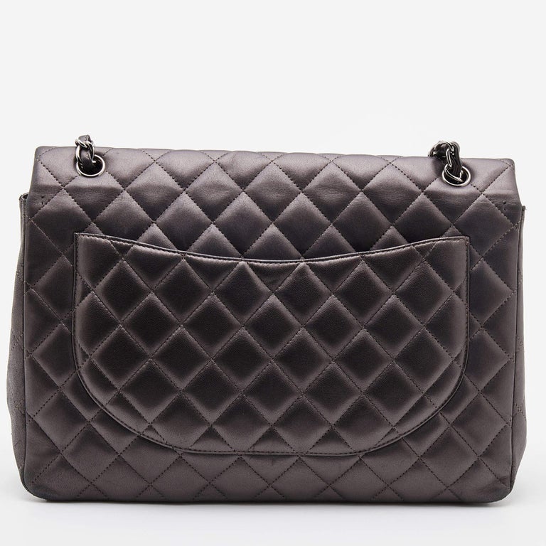 Chanel Black Quilted Caviar Small City Walk Flap Bag For Sale at 1stDibs