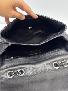 Chanel Dark Grey Wild Stitch Medium Flap Bag
