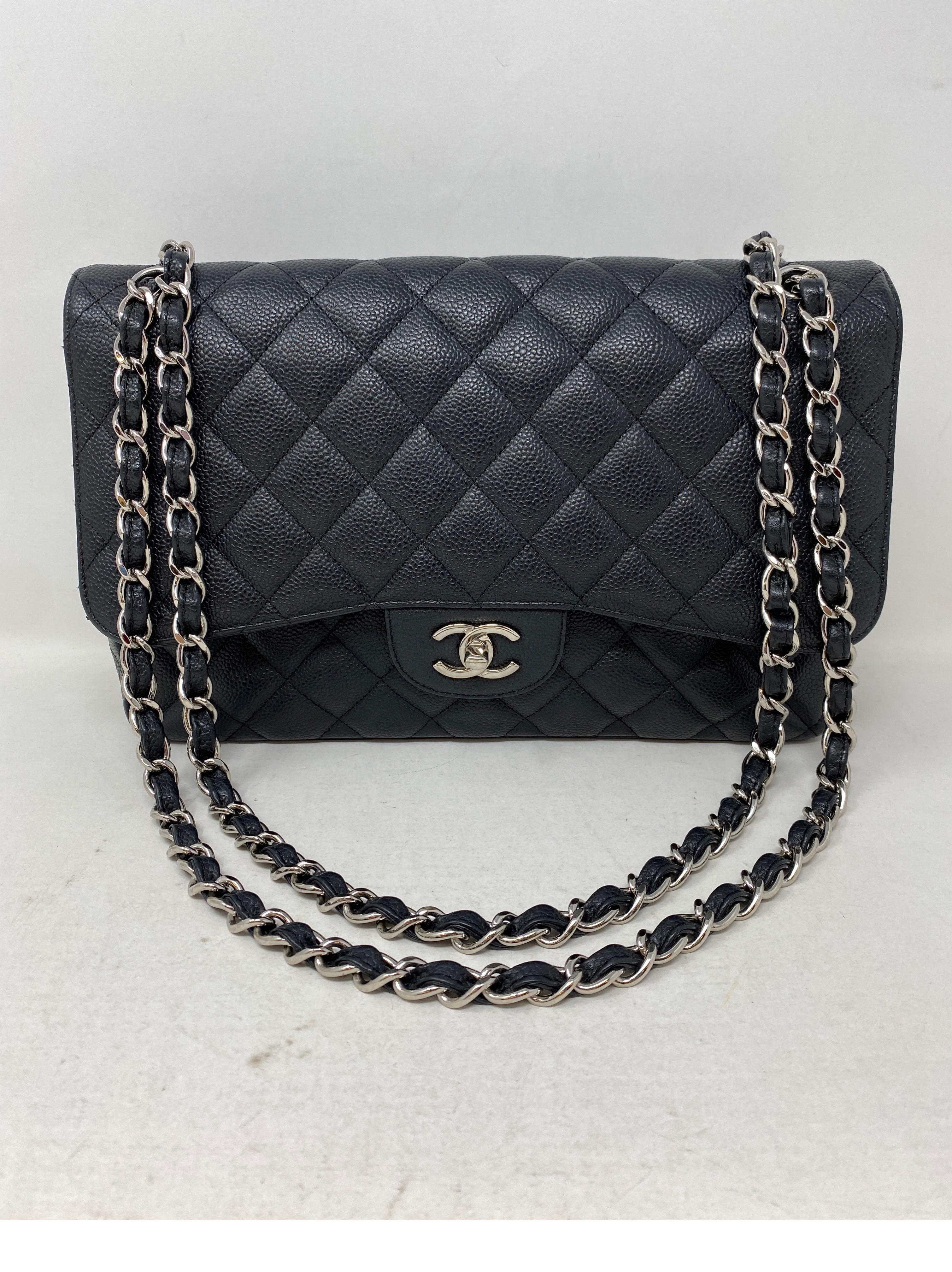 Chanel Dark Navy Jumbo Bag 7