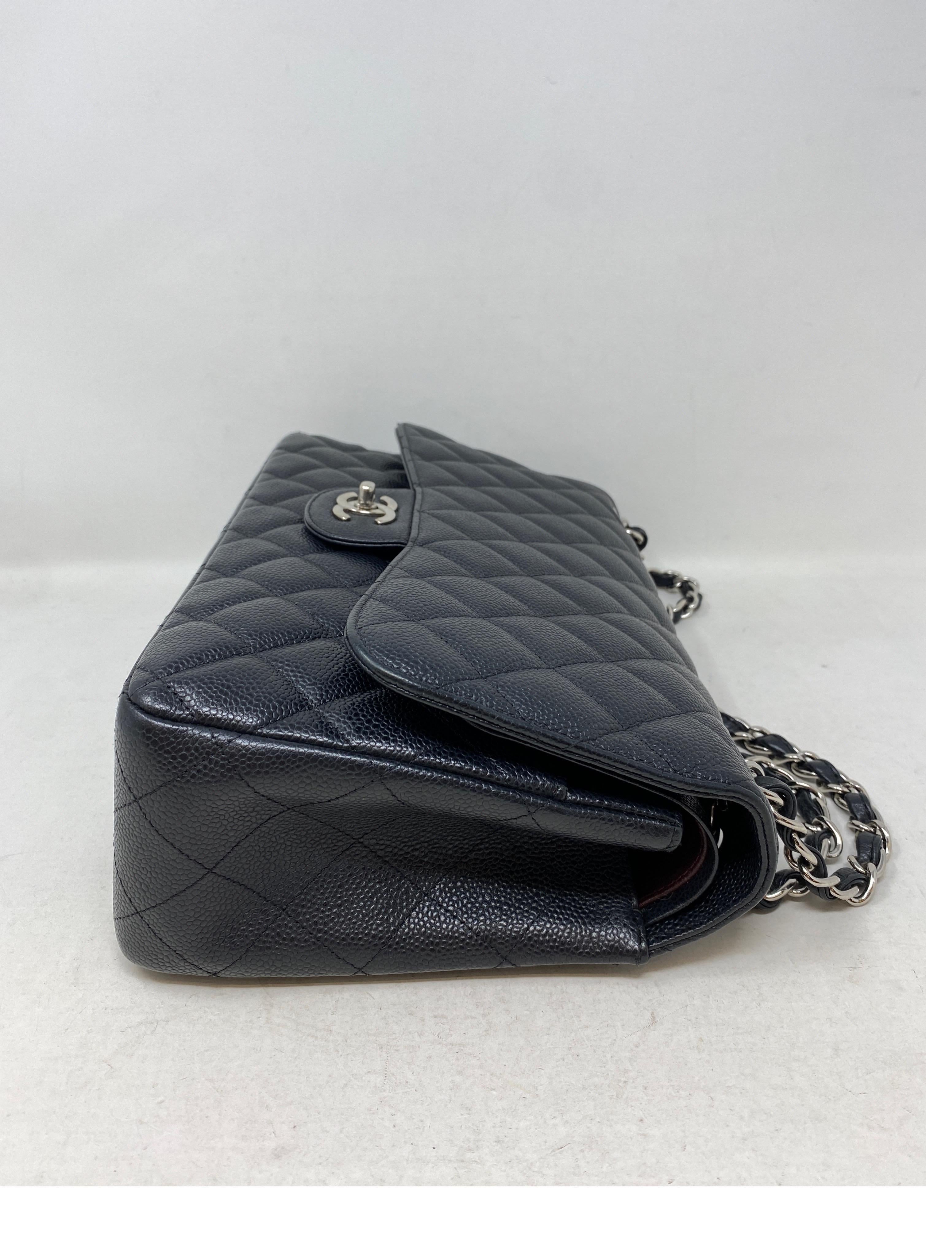 Chanel Dark Navy Jumbo Bag 12