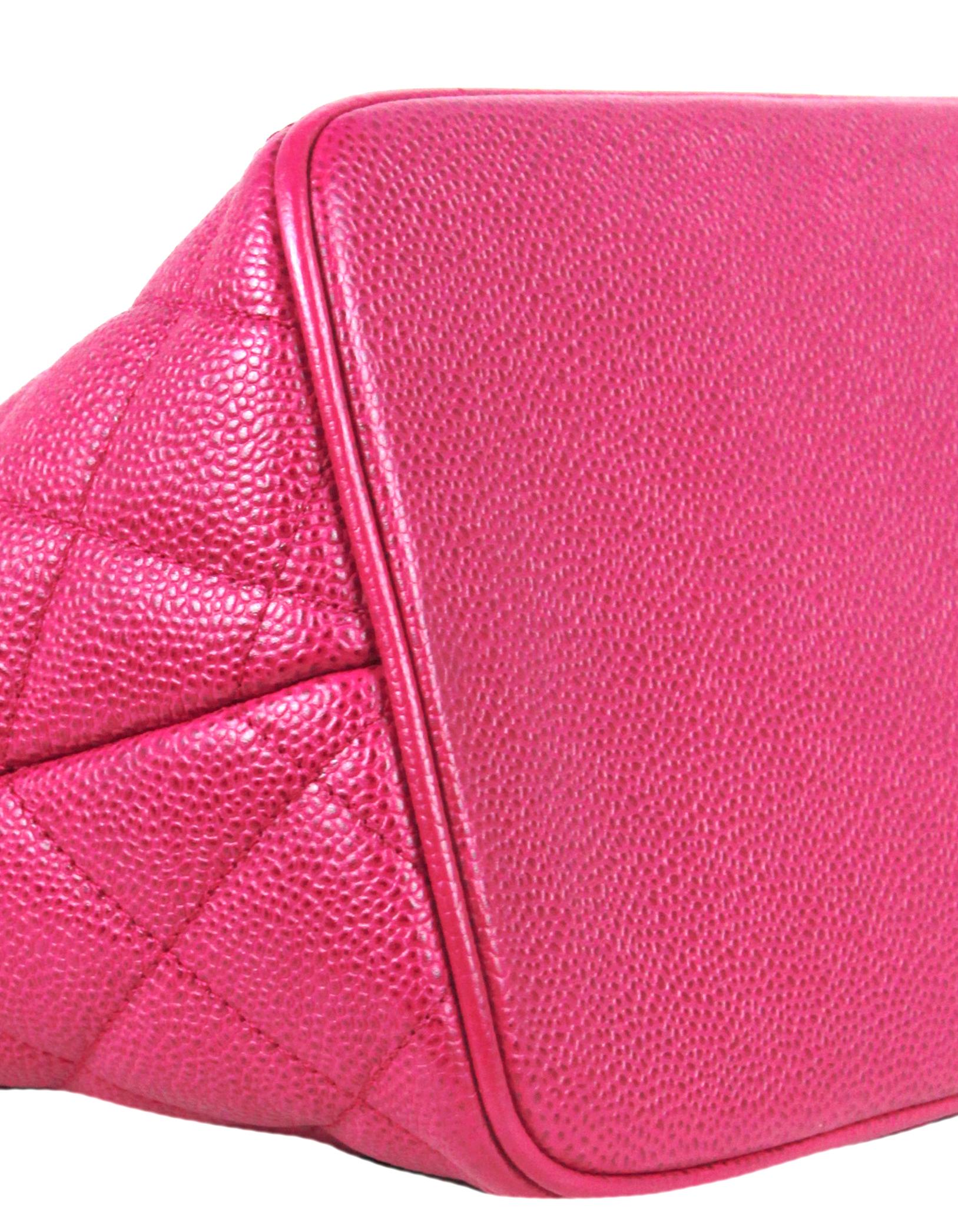 chanel pink medallion tote
