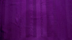 Chanel Dark Purple Monogram Logo Print Silk Scarf circa 1980s