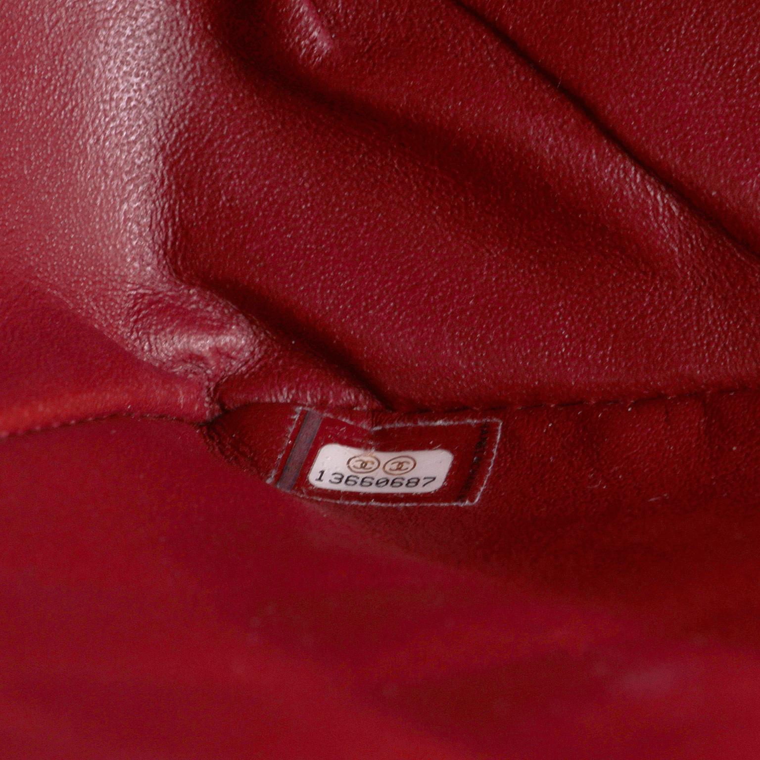 Women's Chanel Dark Red Caviar Jumbo Classic Flap Bag For Sale
