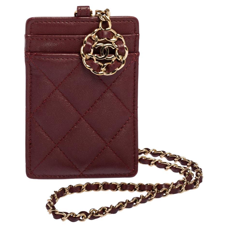 chanel coin purse card holder case