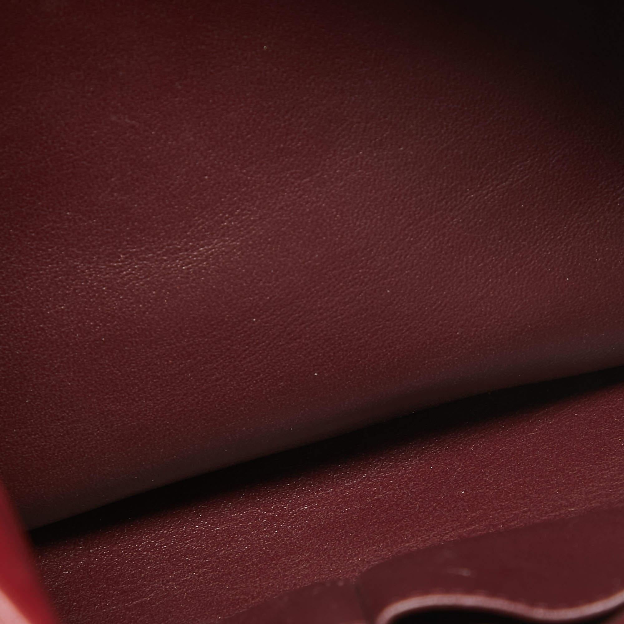 Chanel Dark Red Quilted Leather Large Trendy CC Top Handle Bag 6