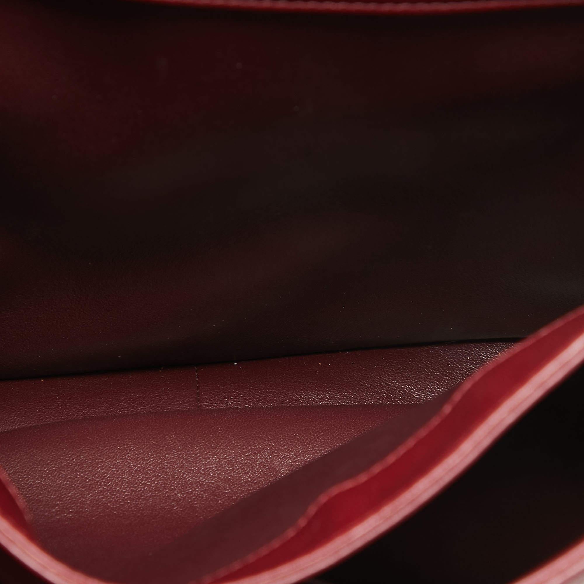 Chanel Dark Red Quilted Leather Large Trendy CC Top Handle Bag 8