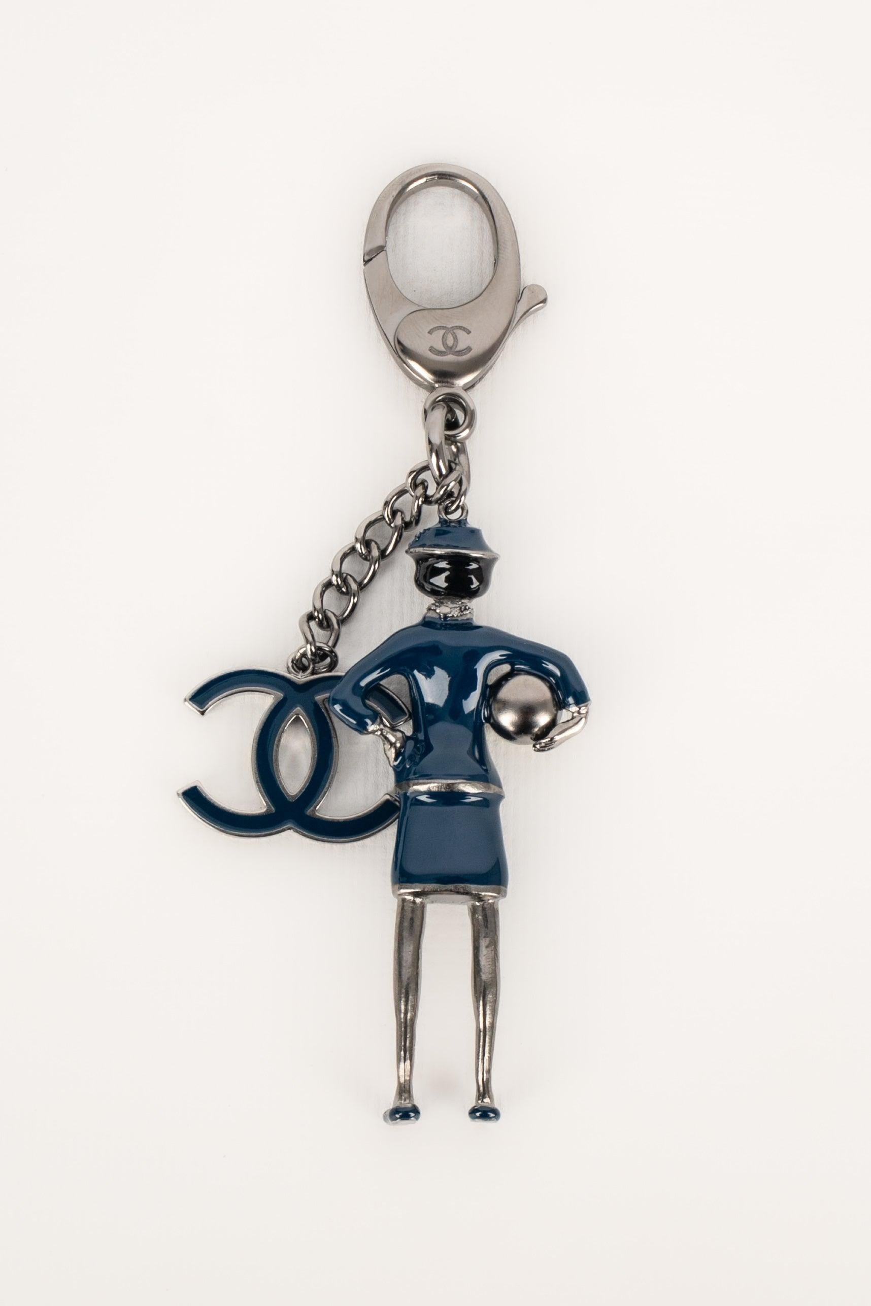 Chanel Dark-Silvery Metal Bag Jewelry / Keyring, 2012 1