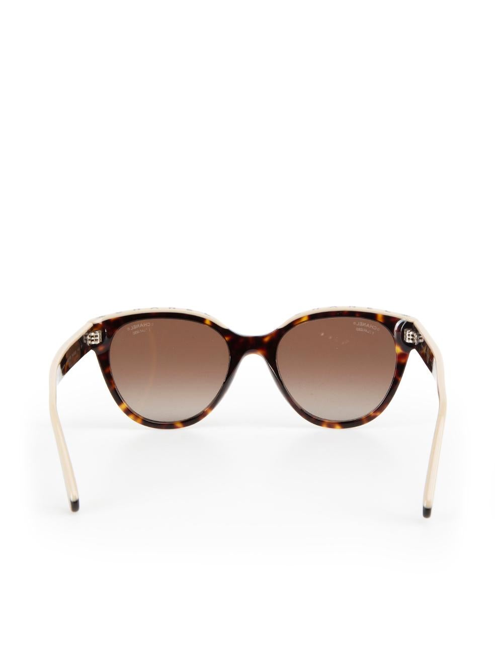 Women's Chanel Dark Tortoise Butterfly Sunglasses For Sale