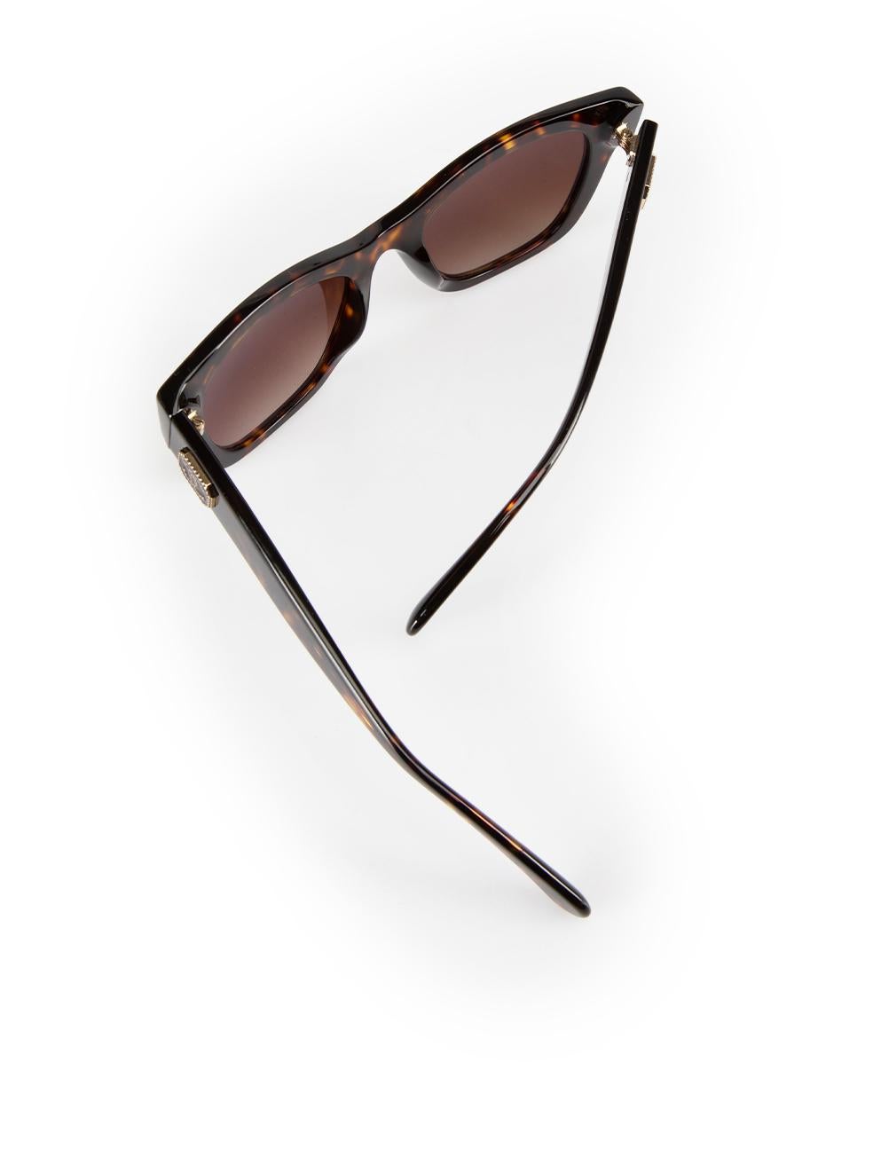 Chanel Dark Tortoise Square Sunglasses 3