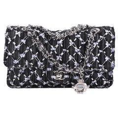 Chanel Data Center Charm Flap Bag Quilted Denim Medium