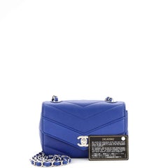Chanel Data Center Envelope Flap Bag Chevron Caviar Mini