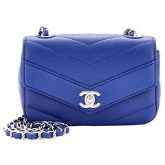 Chanel Data Center Envelope Klappentasche Chevron Kaviar Mini