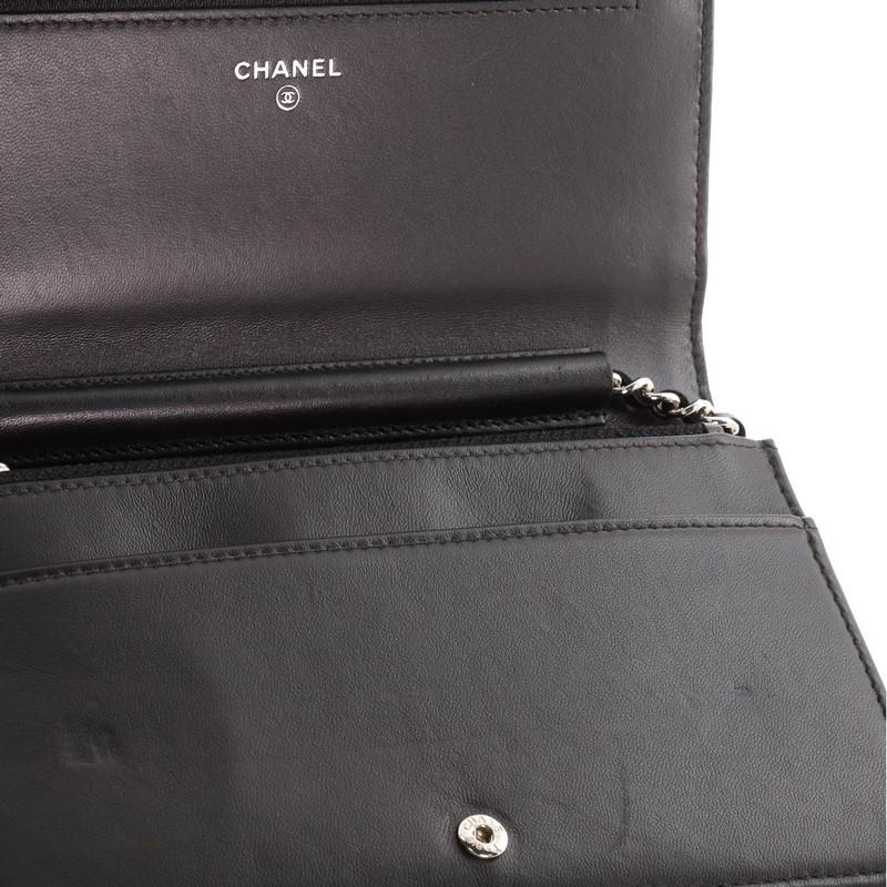 Chanel Data Center Wallet on Chain Quilted Printed Lambskin 2