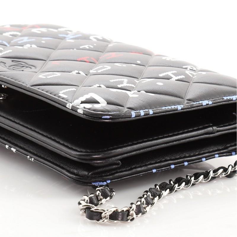 Chanel Data Center Wallet on Chain Quilted Printed Lambskin 3