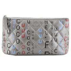 Chanel Data Center Zip Pouch Quilted Printed Lambskin Small