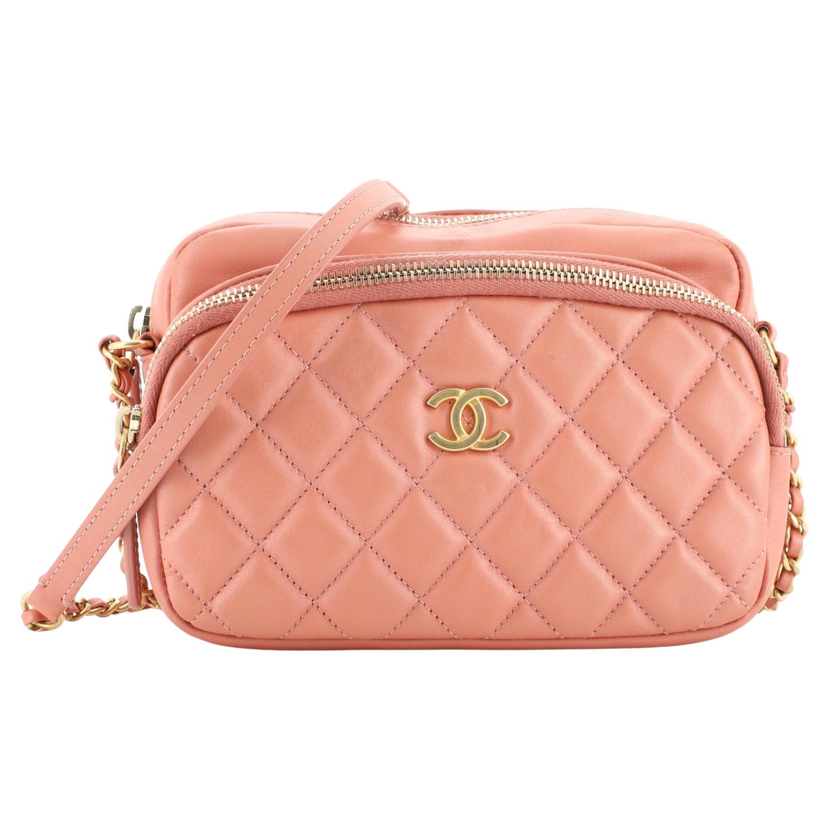 Chanel Camera Case Bag Quilted Iridescent Caviar Mini For Sale at 1stDibs