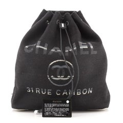 Chanel Deauville Backpack Canvas Large