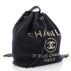 Chanel Deauville Rucksack Denim Large