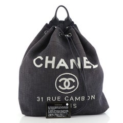 Chanel Deauville Rucksack Denim Large