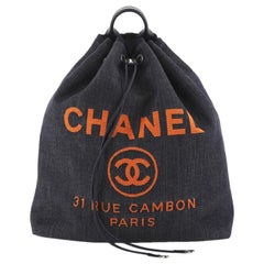 Chanel Deauville Backpack Denim Large