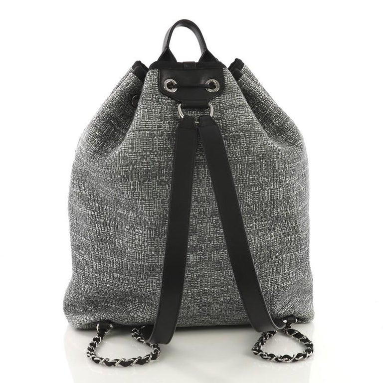 Chanel Deauville Backpack Raffia Large at 1stDibs