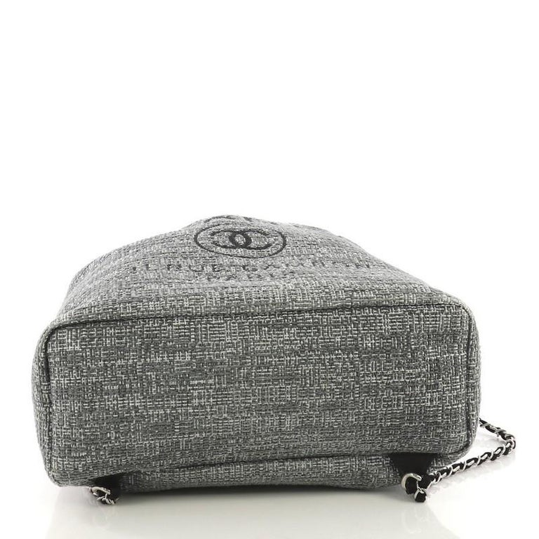 Chanel Deauville Backpack Raffia Large at 1stDibs
