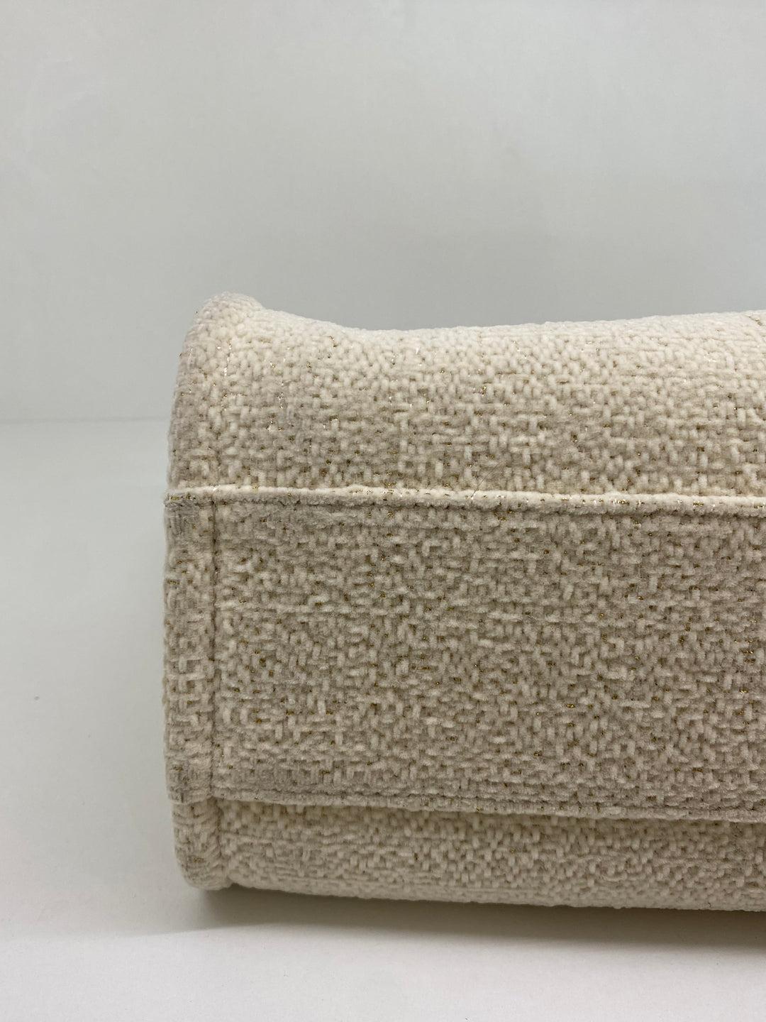 Chanel Deauville Beige Boucle GHW For Sale 9
