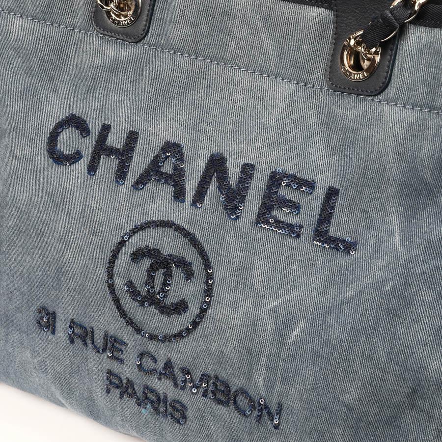 CHANEL Deauville Blue Denim Bag 2