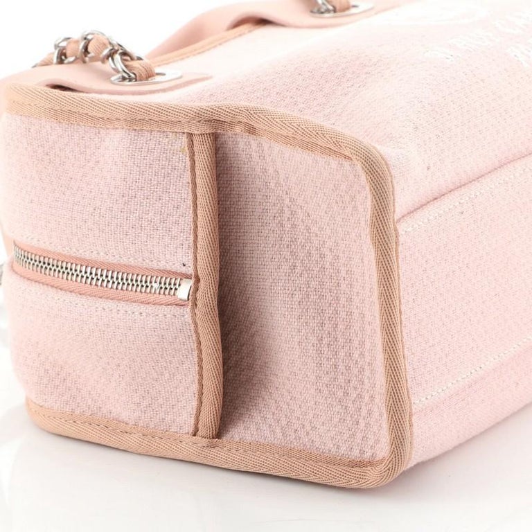 Chanel Deauville Bowling Bag Canvas Small at 1stDibs