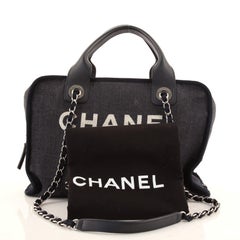 Chanel Deauville Bowling Bag Denim Large