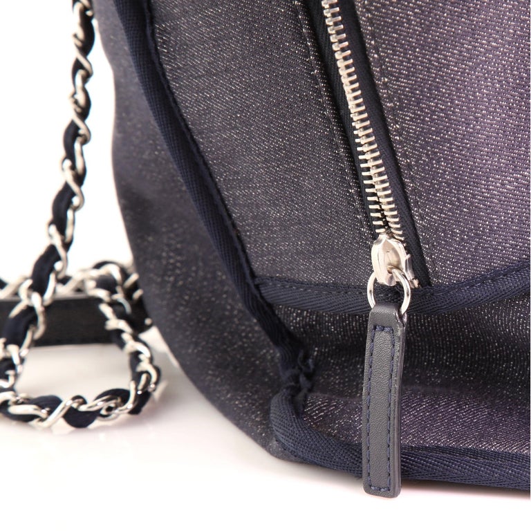 Chanel Deauville Bowling Bag Denim Large at 1stDibs