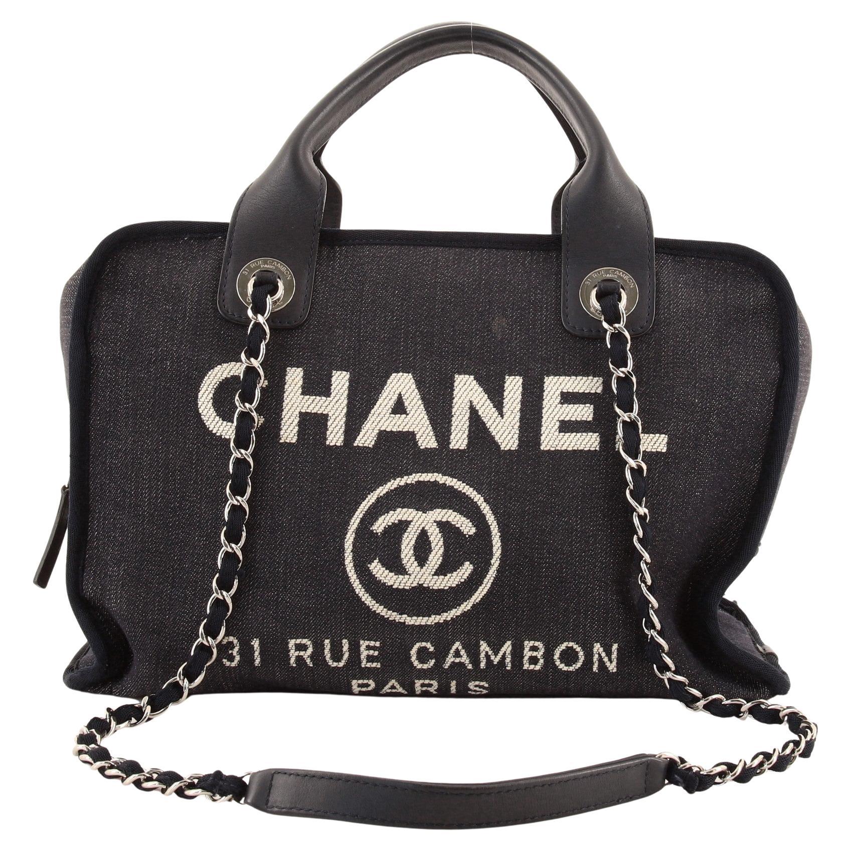 Chanel Denim Bowling Bag - 3 For Sale on 1stDibs  bowler bag pattern,  chanel bag, chanel classic flap bag