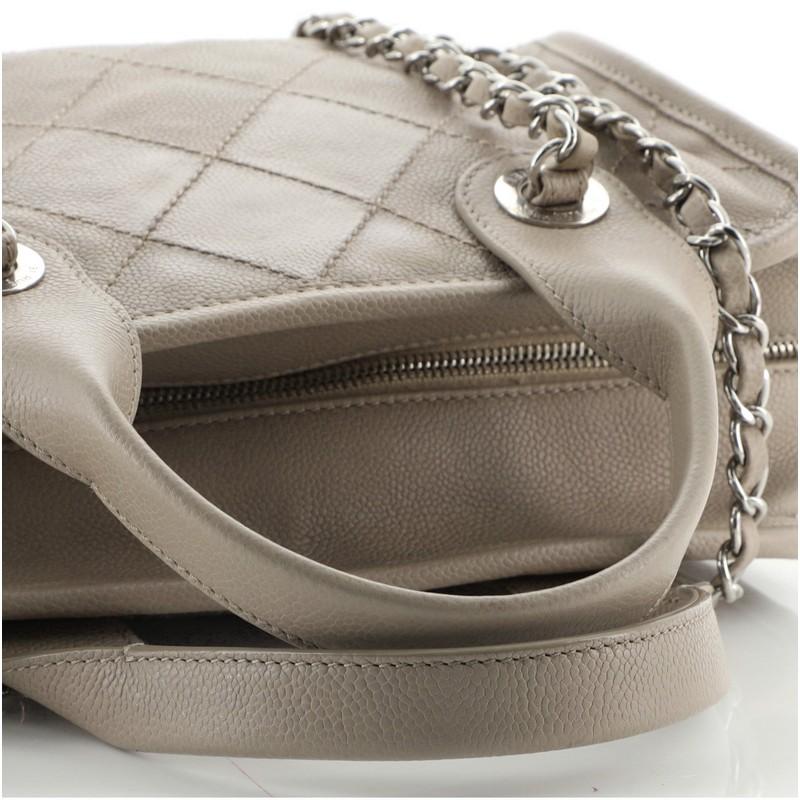 Chanel Deauville Bowling Bag Quilted Caviar Small 2