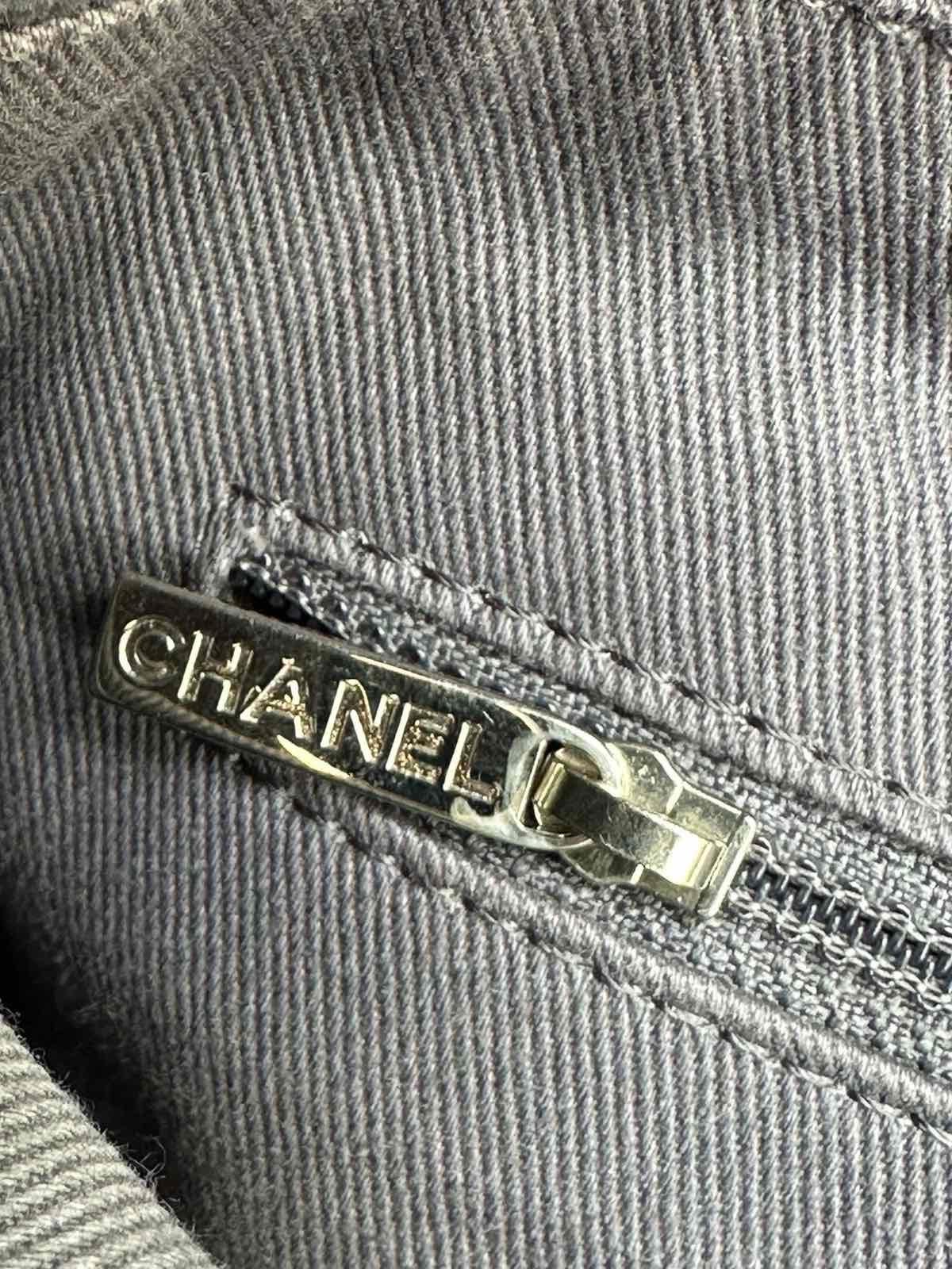 chanel deauville tote grey