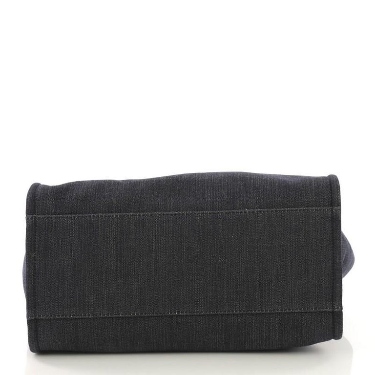 Chanel Deauville Chain Tote Denim Medium at 1stDibs