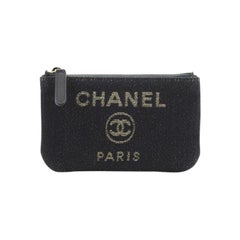 Chanel  Deauville Coin Pouch Denim Mini