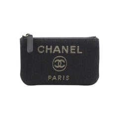 Chanel  Deauville Coin Pouch Denim Mini