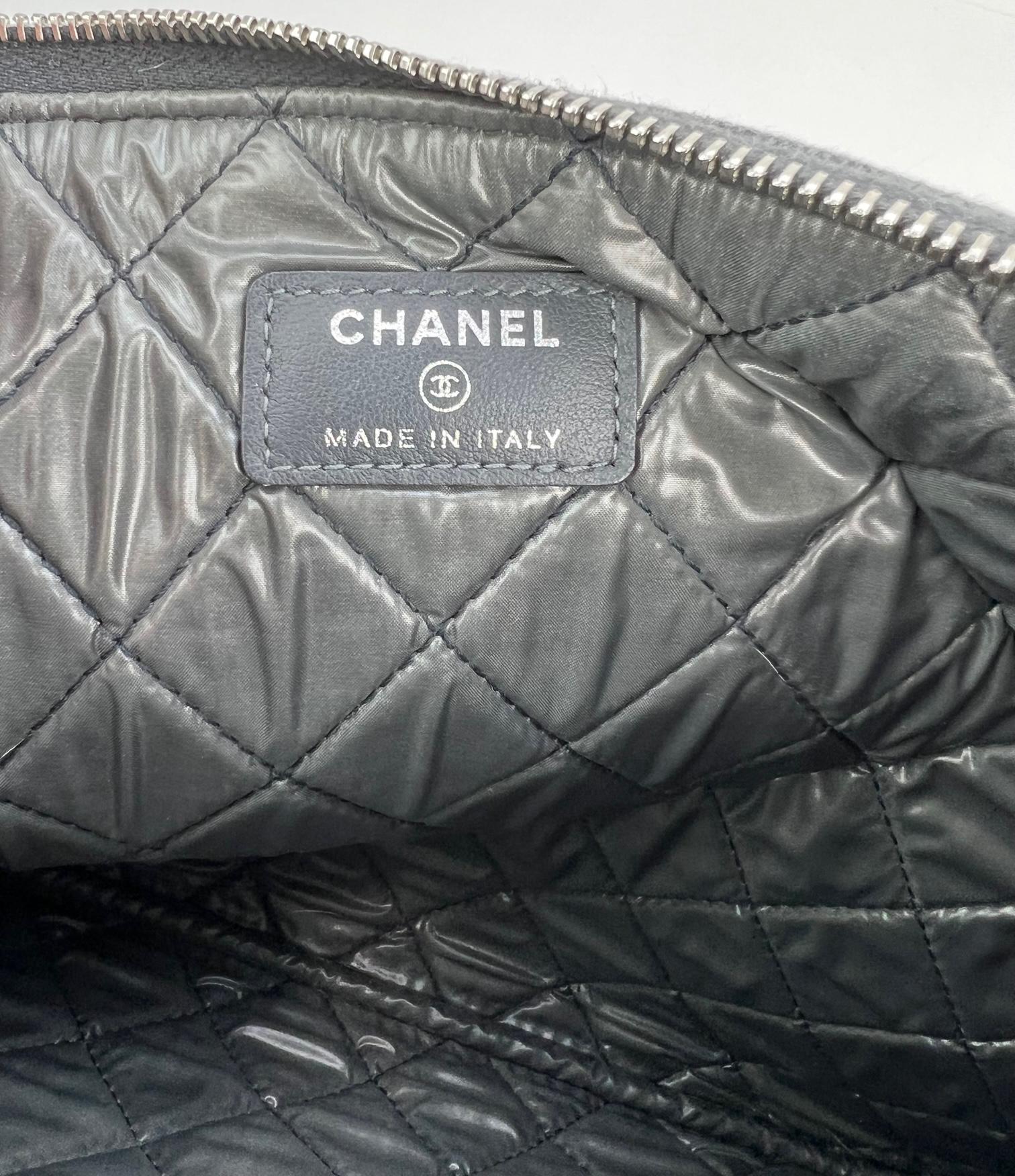 Chanel Deauville Denim Sequin Clutch Shoulder Bag 9