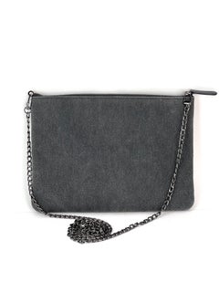 Chanel Deauville Denim Sequin Clutch Shoulder Bag