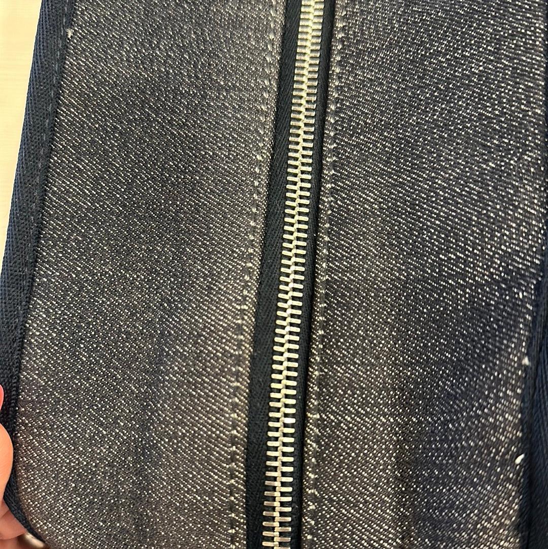 Chanel Deauville Denim Shoulder Bag Tote Blue For Sale 10