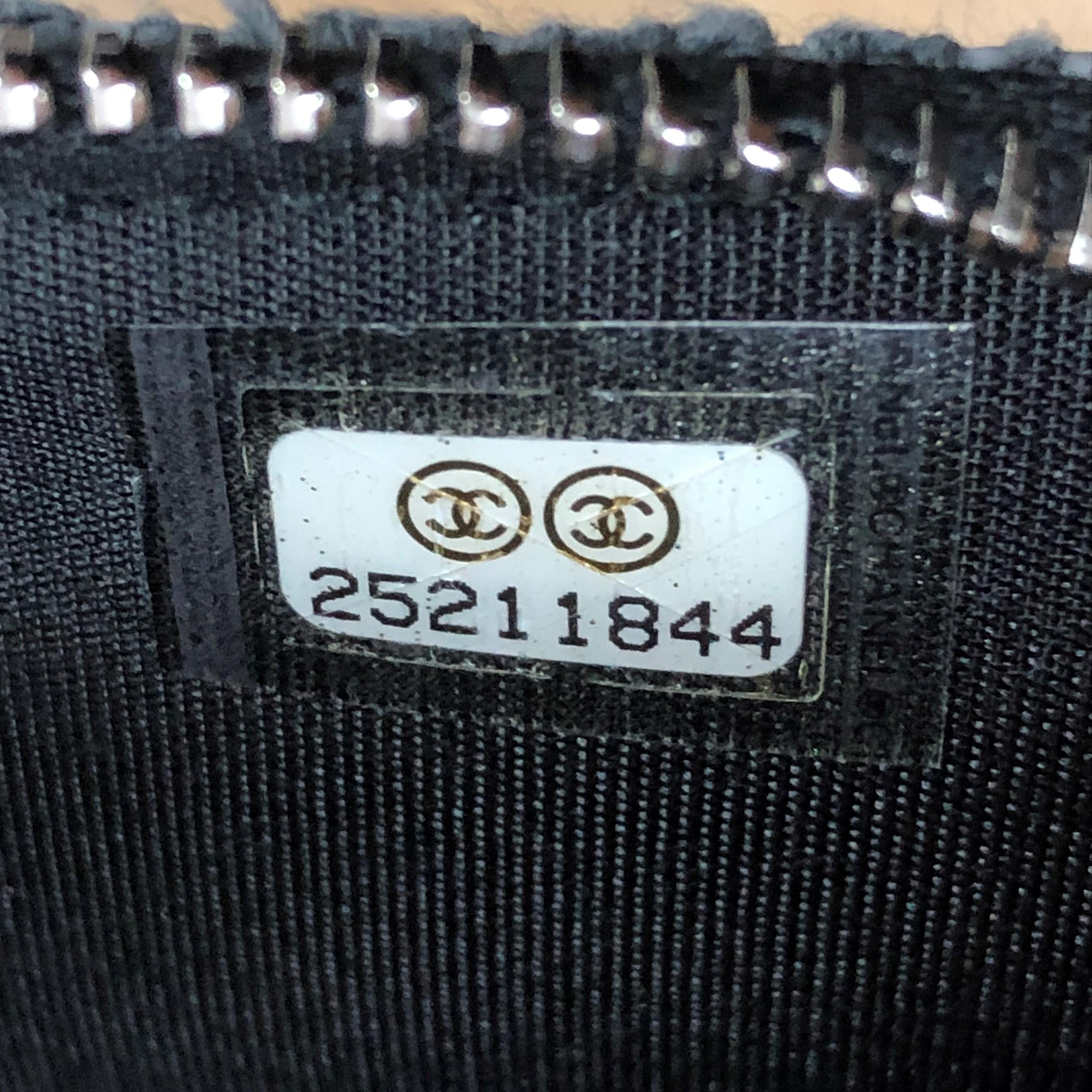 Chanel Deauville Double Zip Clutch with Chain Canvas 1