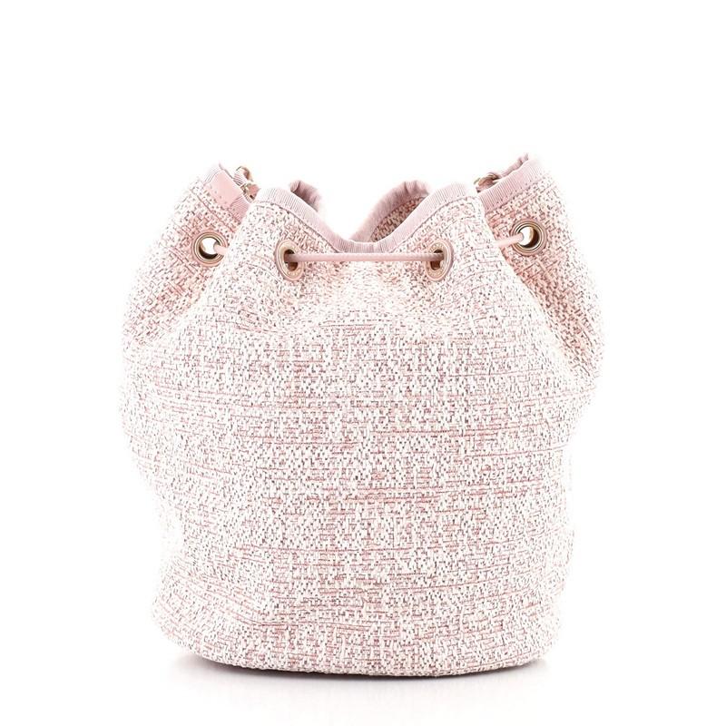 chanel pink bucket bag
