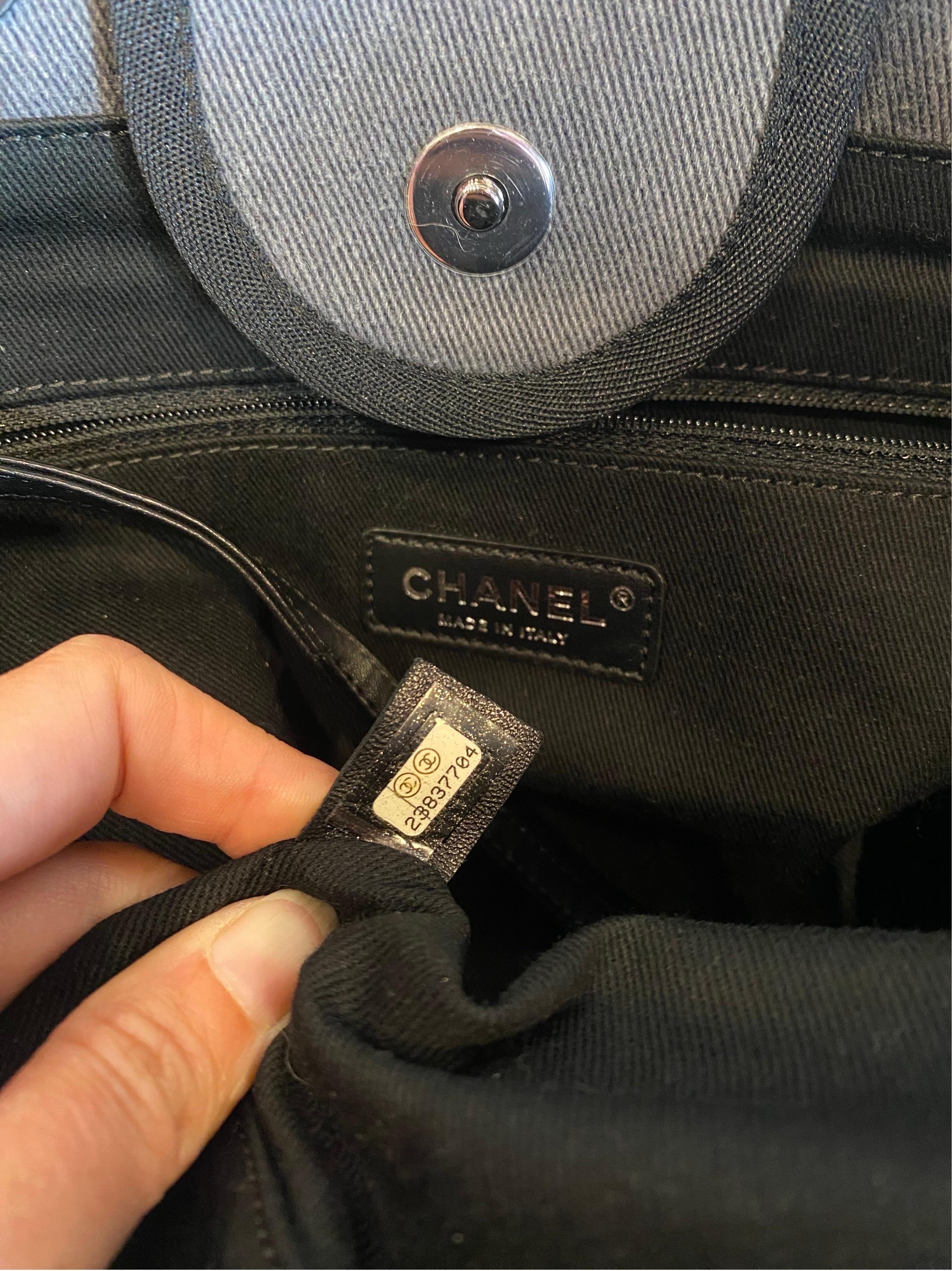 Chanel Deauville Grey Tote Bag 5